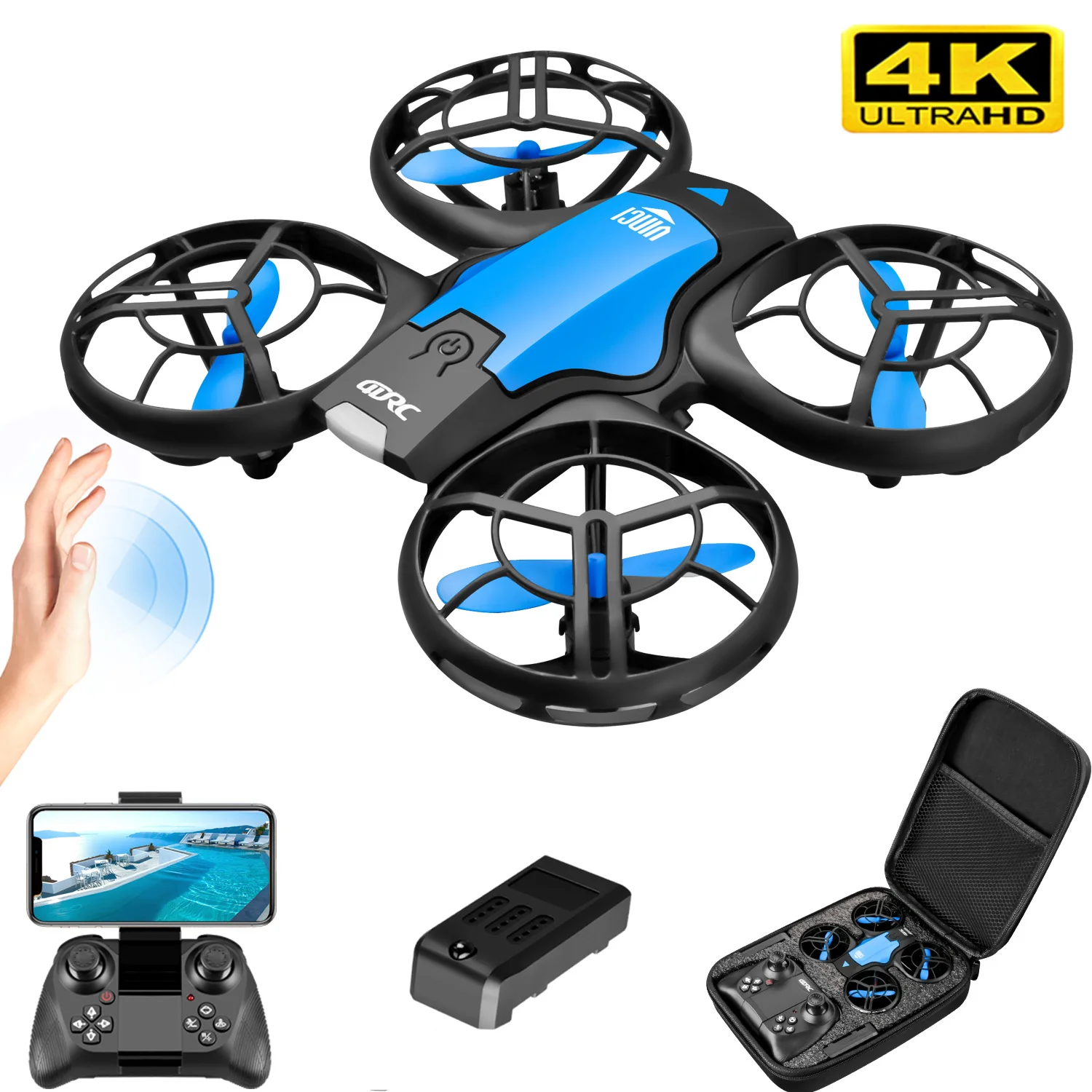 V8 Yeni Mini Drone 4K Profesyo - Rc Helicopter Case incelemesi ve fiyatı